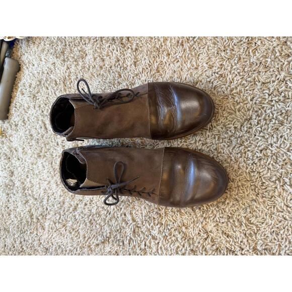 Naot Brown Leather Ankle Boots - Picture 1 of 6